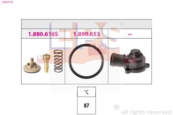 EPS Termostat chladenia 1880617K 1