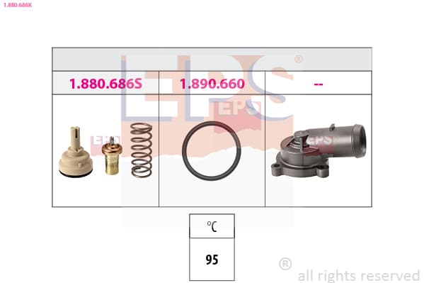 EPS Termostat chladenia 1880686K 1
