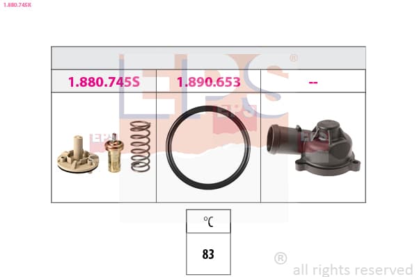 EPS Termostat chladenia 1880745K 1