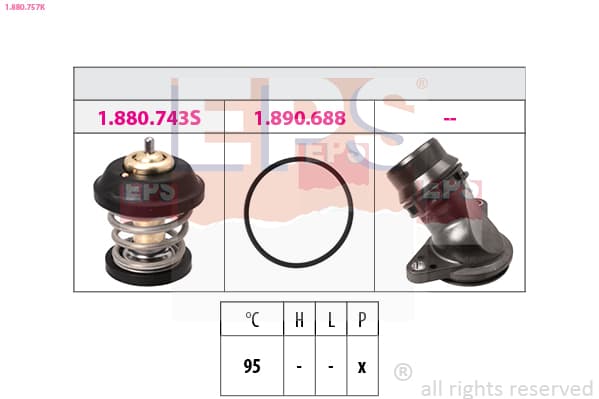 EPS Termostat chladenia 1880757K 1