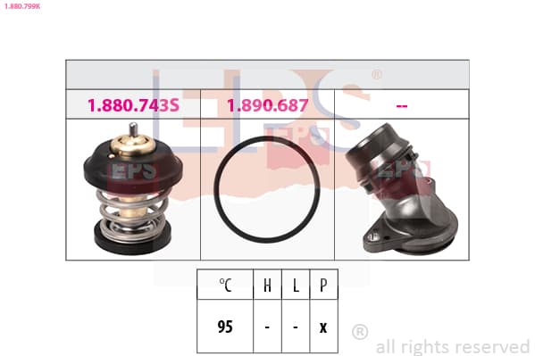 EPS Termostat chladenia 1880799K 1