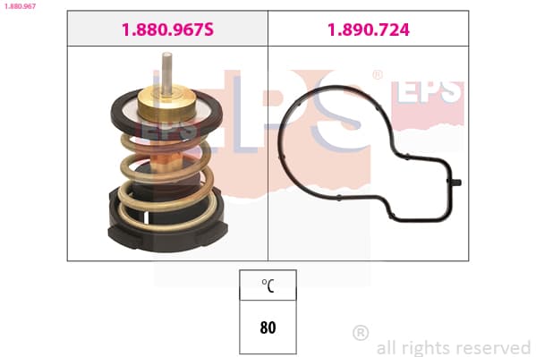 EPS Termostat chladenia 1.880.967 1