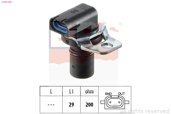 EPS Snímač otáčok, automatická prevodovka 1953104 1