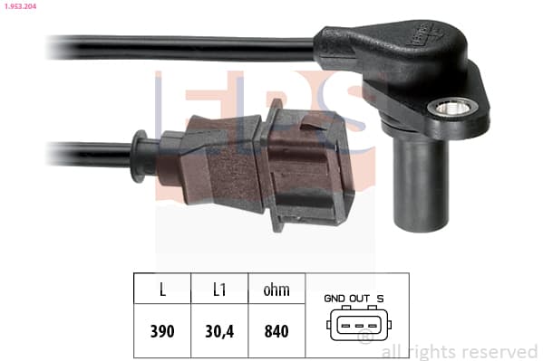 EPS Snímač otáčok, automatická prevodovka 1.953.204 1