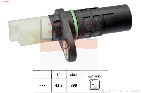 EPS Snímač impulzov kľukového hriadeľa 1953555 1