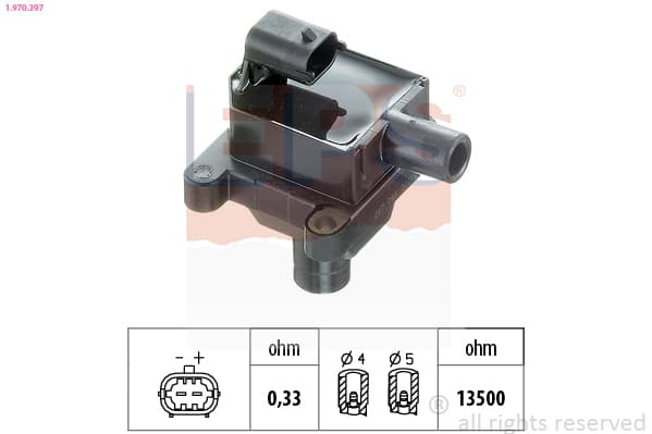 EPS Zapaľovacia cievka 1.970.397 1