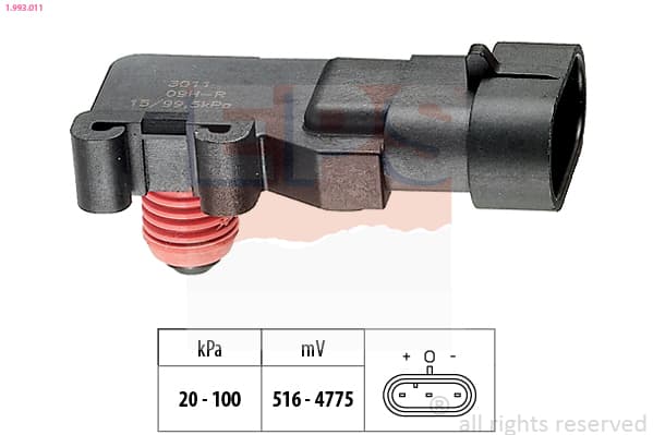EPS Senzor tlaku nastavenia výžky 1993011 1