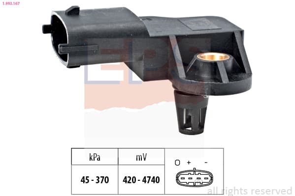 EPS Senzor tlaku nastavenia výžky 1993167 1