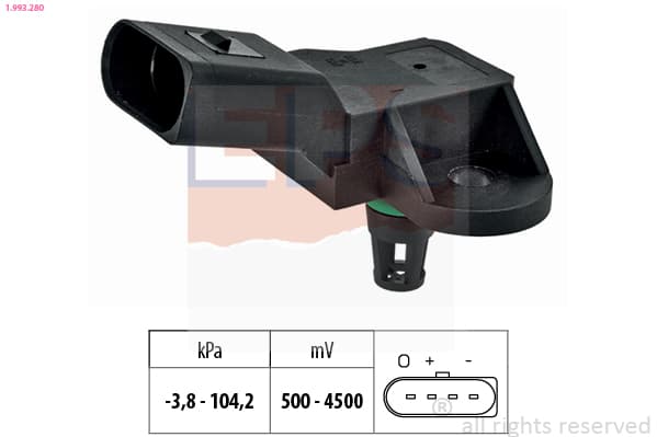 EPS Snímač tlaku posilňovača brzdového účinku 1.993.280 1