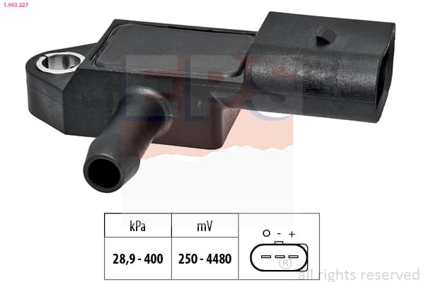 EPS Snímač tlaku výfukových plynov 1.993.327 1