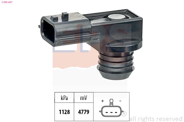 EPS Snímač tlaku posilňovača brzdového účinku 1.993.427 1