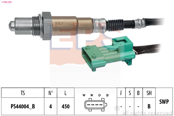EPS Lambda sonda 1.998.206 1