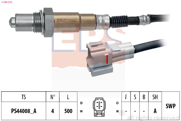 EPS Lambda sonda 1.998.316 1