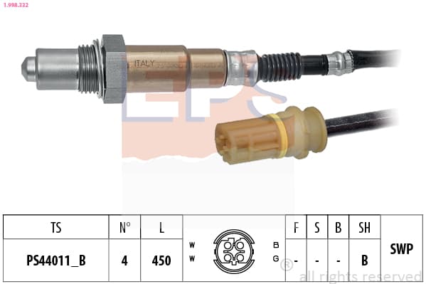 EPS Lambda sonda 1.998.332 1