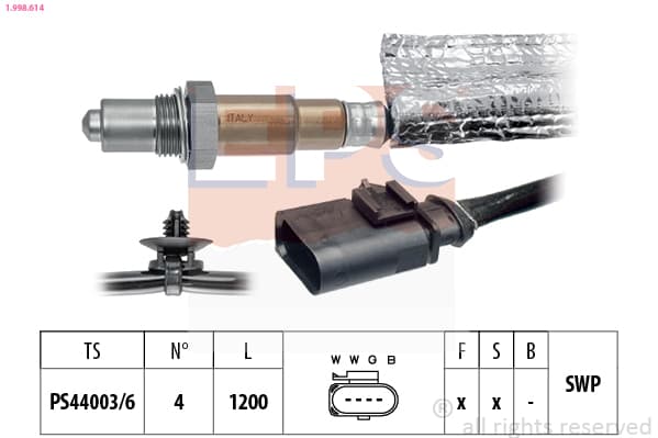 EPS Lambda sonda 1.998.614 1