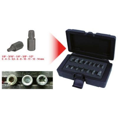KS TOOLS Sada vyžahovákov skrutiek/čapov 1501385 1