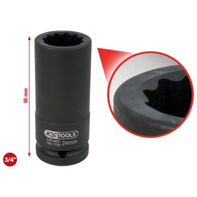 KS TOOLS Sada nástrčkových kľúčov 1501724 1