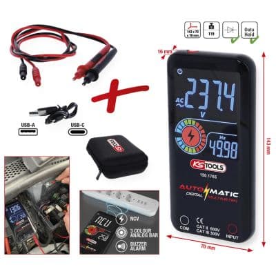 KS TOOLS Multimeter - Univerzálny merací prístroj 150.1765 1