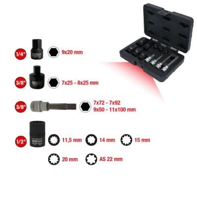 KS TOOLS Nastrckovy kluc, brzdovy strmen 150.2400 1
