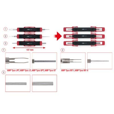 KS TOOLS Naradie na uvolnenie plochych a okruhlych konektorov 1540015 1