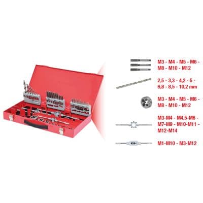 KS TOOLS Sada náradia pre rezanie závitov 331.0644 1