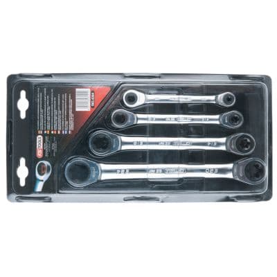 KS TOOLS Sada obojstranných račňových očkových kľúčov 503.4364 1