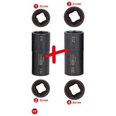 KS TOOLS Sada kovaných nástrčkových kľúčov 515.0895 1