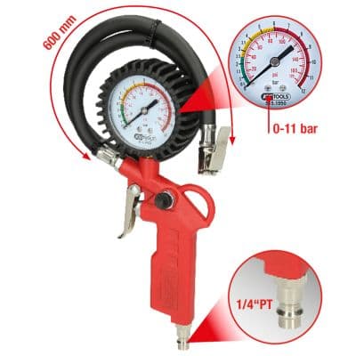 KS TOOLS Pneuhustič s manometrom 5151950 1