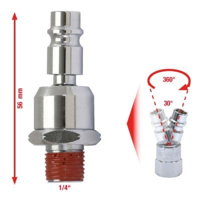 KS TOOLS Spojovací/rozdeľovací diel tlakového vzduchu 515.3395 1