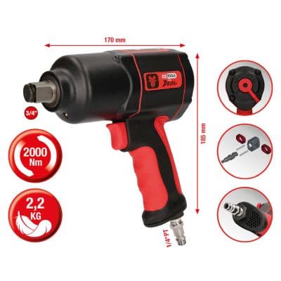 KS TOOLS Rázový uťahovák (stlačený vzduch) 515.3400 1
