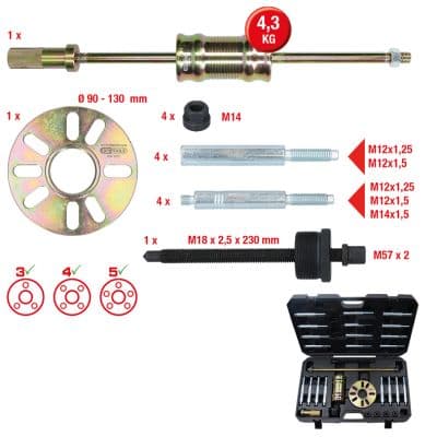 KS TOOLS Sada naradia na montaz, naboj/lozisko kolesa 700.1530 1