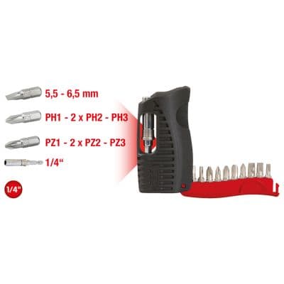 KS TOOLS Sada, skrutkovac-nadstavec(Bits) 9112840 1