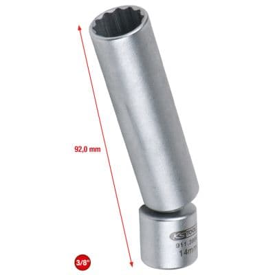 KS TOOLS Sada nástrčkových kľúčov na zapaľovacie sviečky 9113999 1