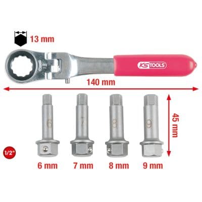 KS TOOLS Nastrckovy kluc, brzdovy strmen 9183500 1