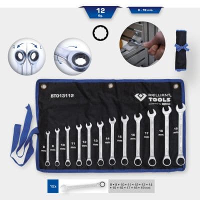 KS TOOLS Sada račňových očkových kľúčov BT013112 1