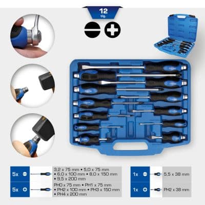 KS TOOLS Sada úderových skrutkovčov BT034012 1