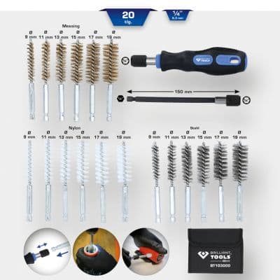 KS TOOLS Sada čistiacich kefiek BT103000 1