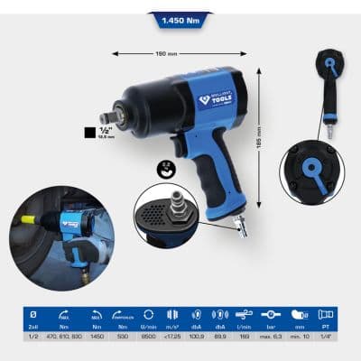 KS TOOLS Rázový uťahovák (stlačený vzduch) BT160100 1
