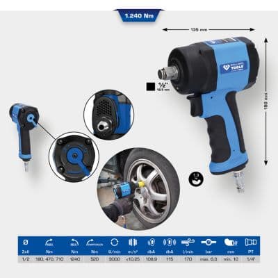 KS TOOLS Rázový uťahovák (stlačený vzduch) BT160400 1