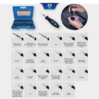 KS TOOLS Sada odblokovacích prípravkov BT511100 1