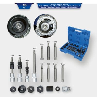 KS TOOLS Sada montazneho naradia, volnobezka alternatora BT571020 1
