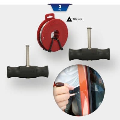 KS TOOLS Súprava rezacích drôtov, demontáž okien BT681150 1