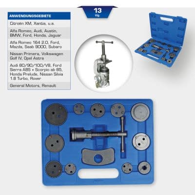 KS TOOLS Sada prípravkov otočenia/zatlačenia piestikov brzdov. strmeň BT701000 1