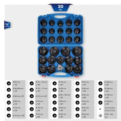 KS TOOLS Sada kľúčov na olejové filtre BT711050 1