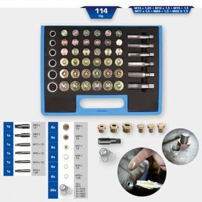 KS TOOLS Opravná sada, závit skrutky na vypúžžanie oleja BT711300 1
