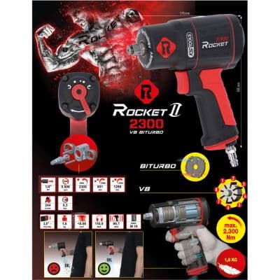 KS TOOLS Rázový uťahovák (stlačený vzduch) 512.0002 1