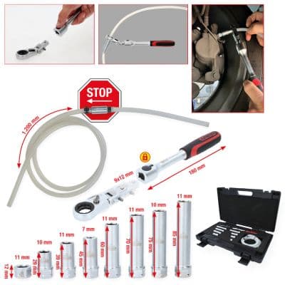 KS TOOLS Súprava odvzdušňovacích nástrojov, hlavný brzdový valec 518.0320 1