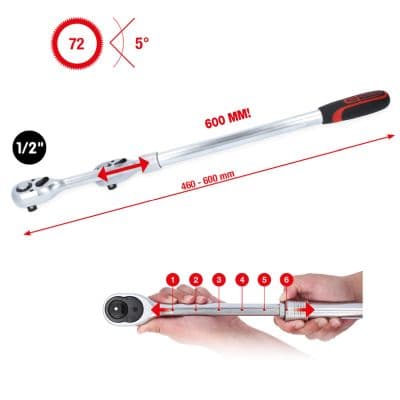 KS TOOLS Prepínacia račňa 914.1205 1