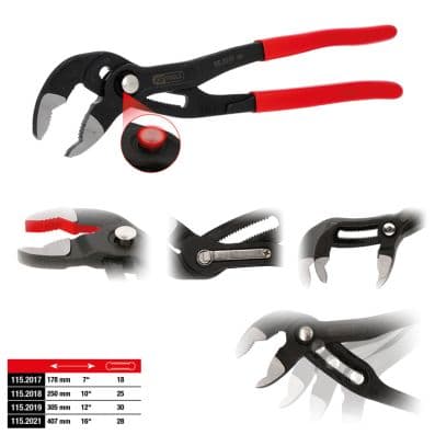 KS TOOLS Trubka-/kliežte na vodnú pumpu 115.2017 1