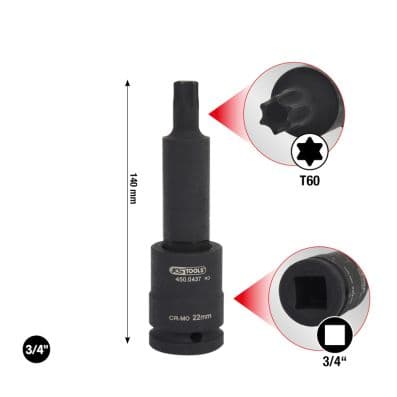 KS TOOLS Kovaný nástrčkový orech 450.0441 1